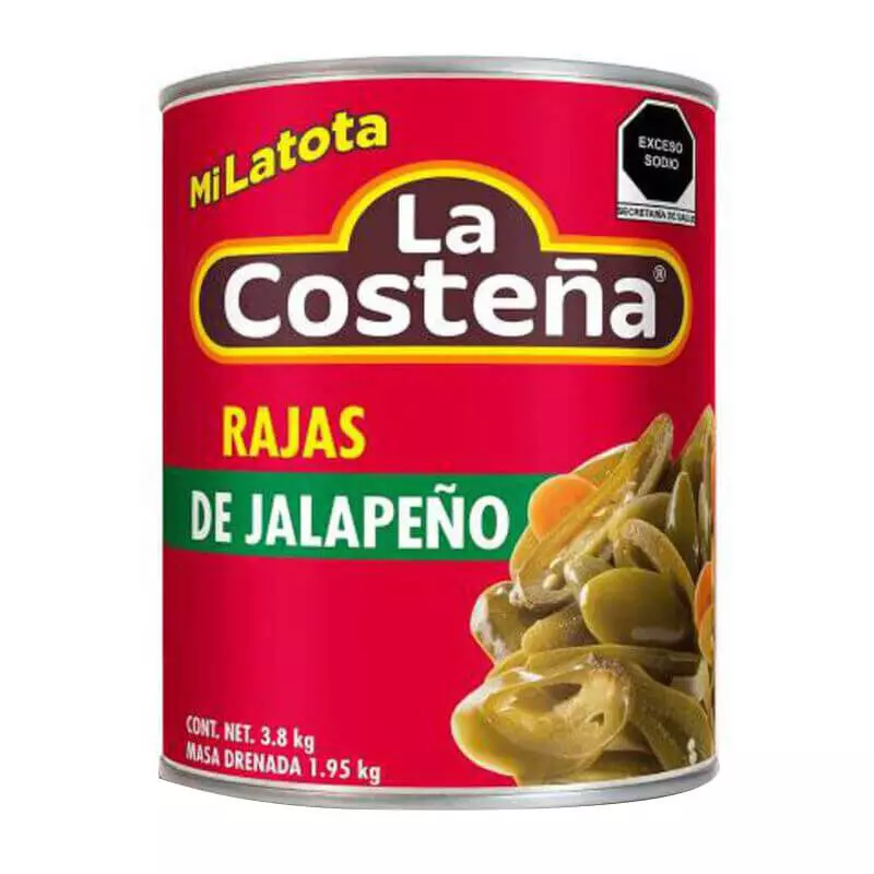 La Costeña Rajas de Jalapeño 3.8 kg